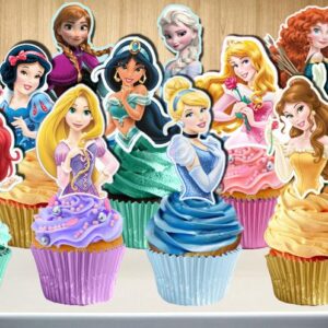 Printable Princess Cupcake Toppers