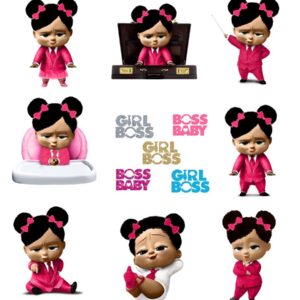 Printable Girl Boss Baby Clipart PNG